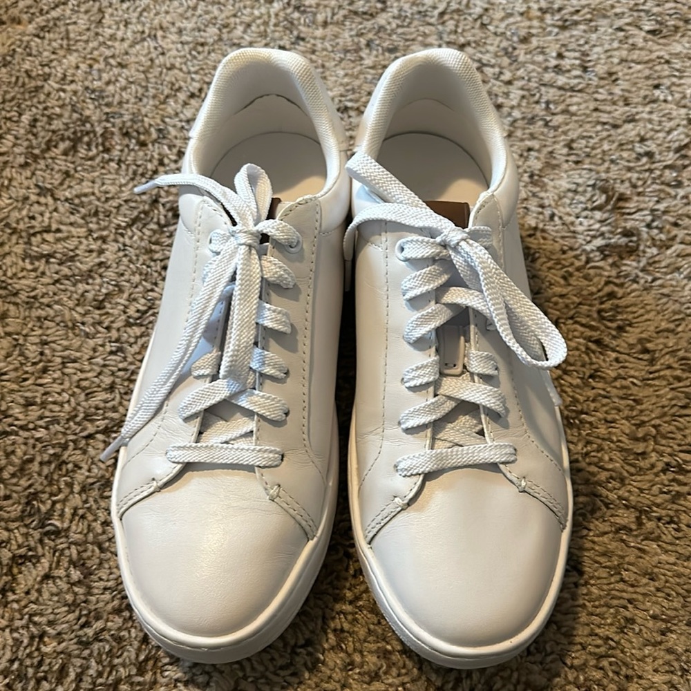 Light grey and white Coach sneakers